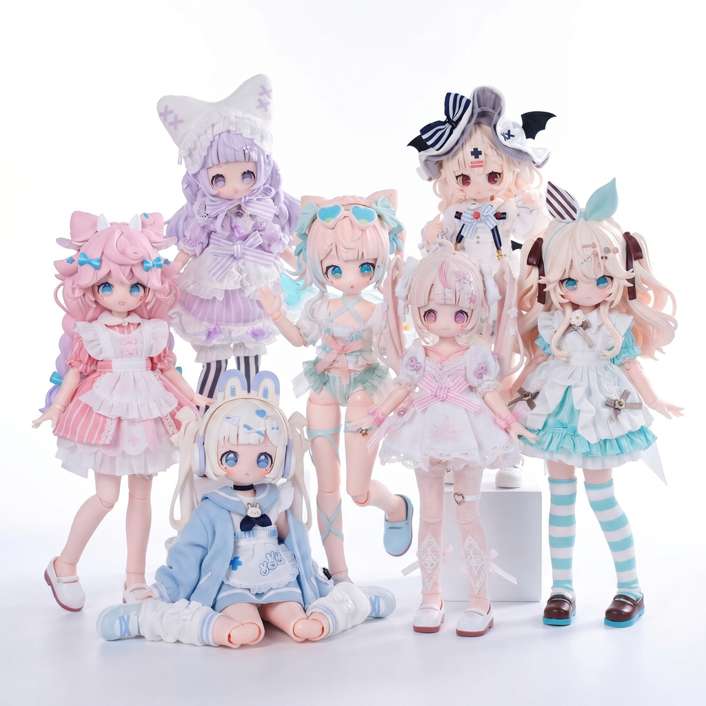 SugaryGirls 1/8 BJD Plush Blind Box Cute Anime Vinyl Plushies Collectible Birthday Gifts for Girls SugaryGirls MJD Blind Box