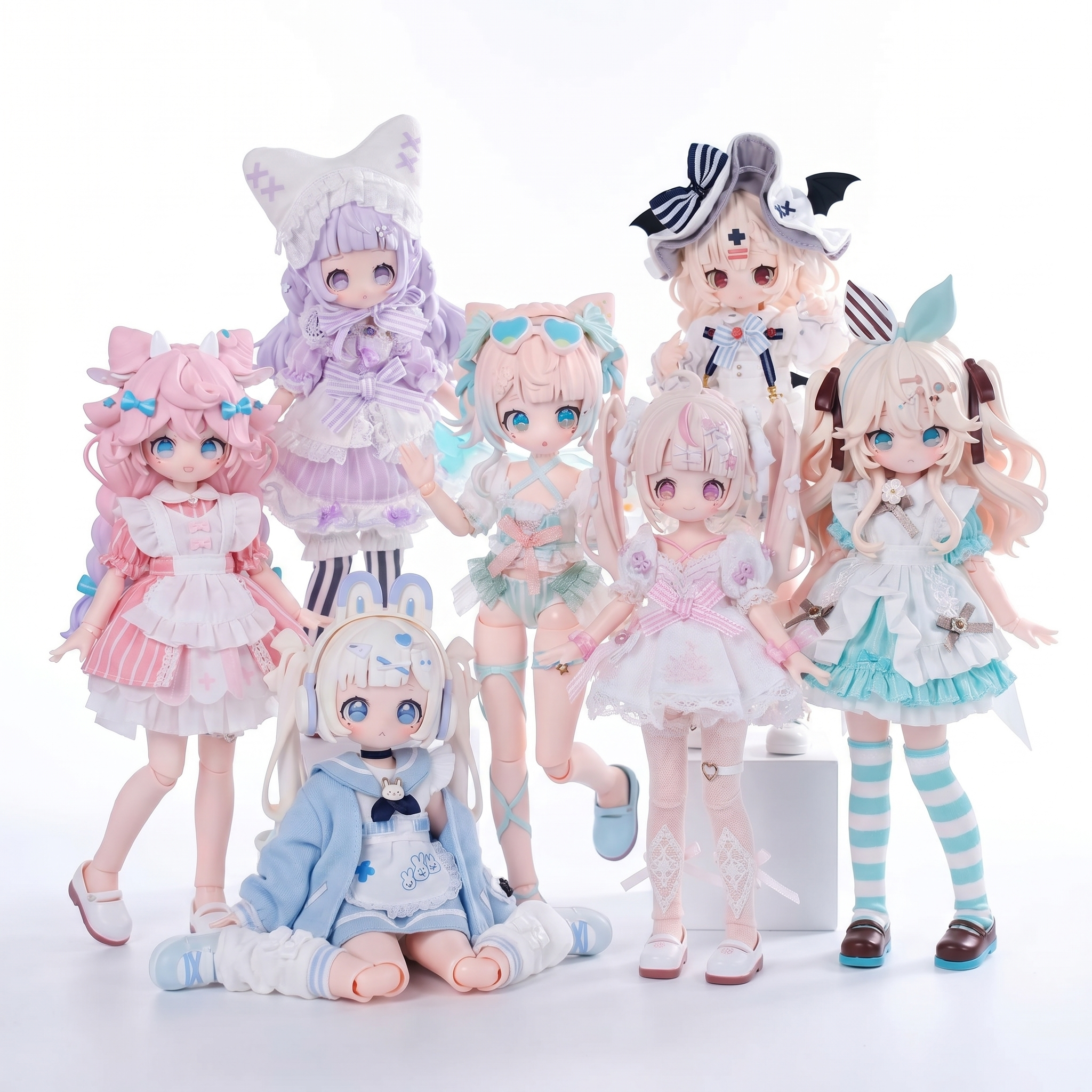 SugaryGirls 1/8 BJD Plush Blind Box Cute Anime Vinyl Plushies Collectible Birthday Gifts for Girls SugaryGirls MJD Blind Box