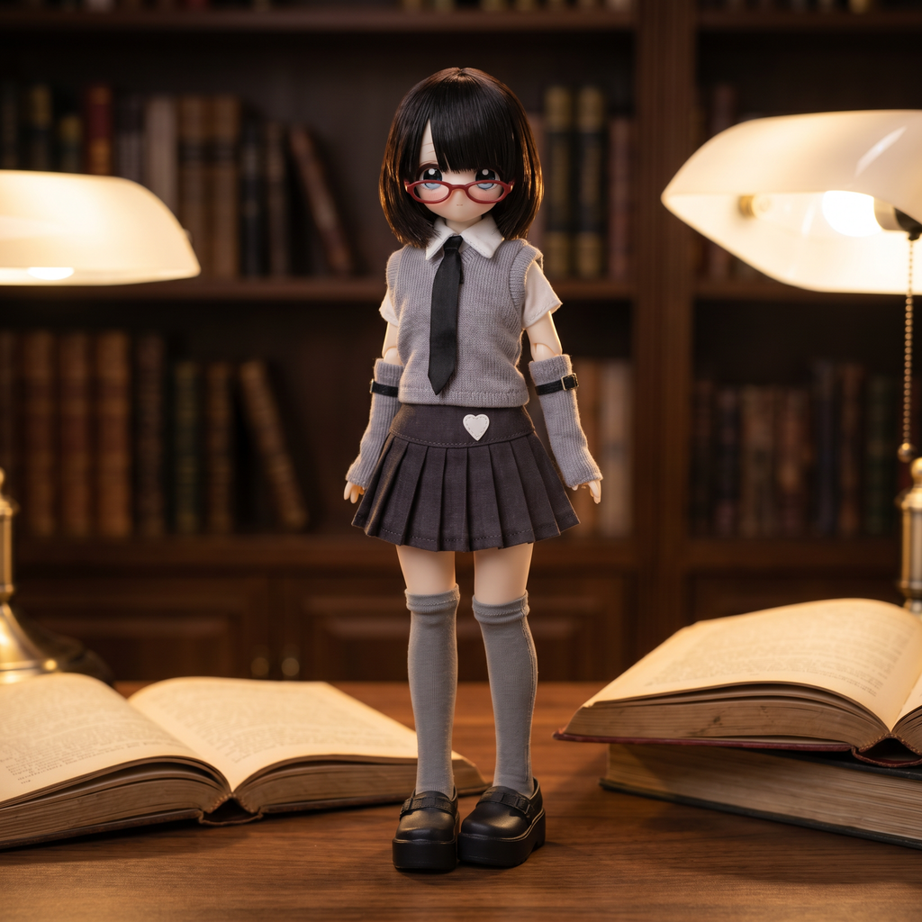 BJD Blind Box Don’t Touch My Straight Bangs Special 1/6 Action Figure Birthday Gifts for Girls -Perfect New Year Gift, Unique HolidayHome & Office Decorations