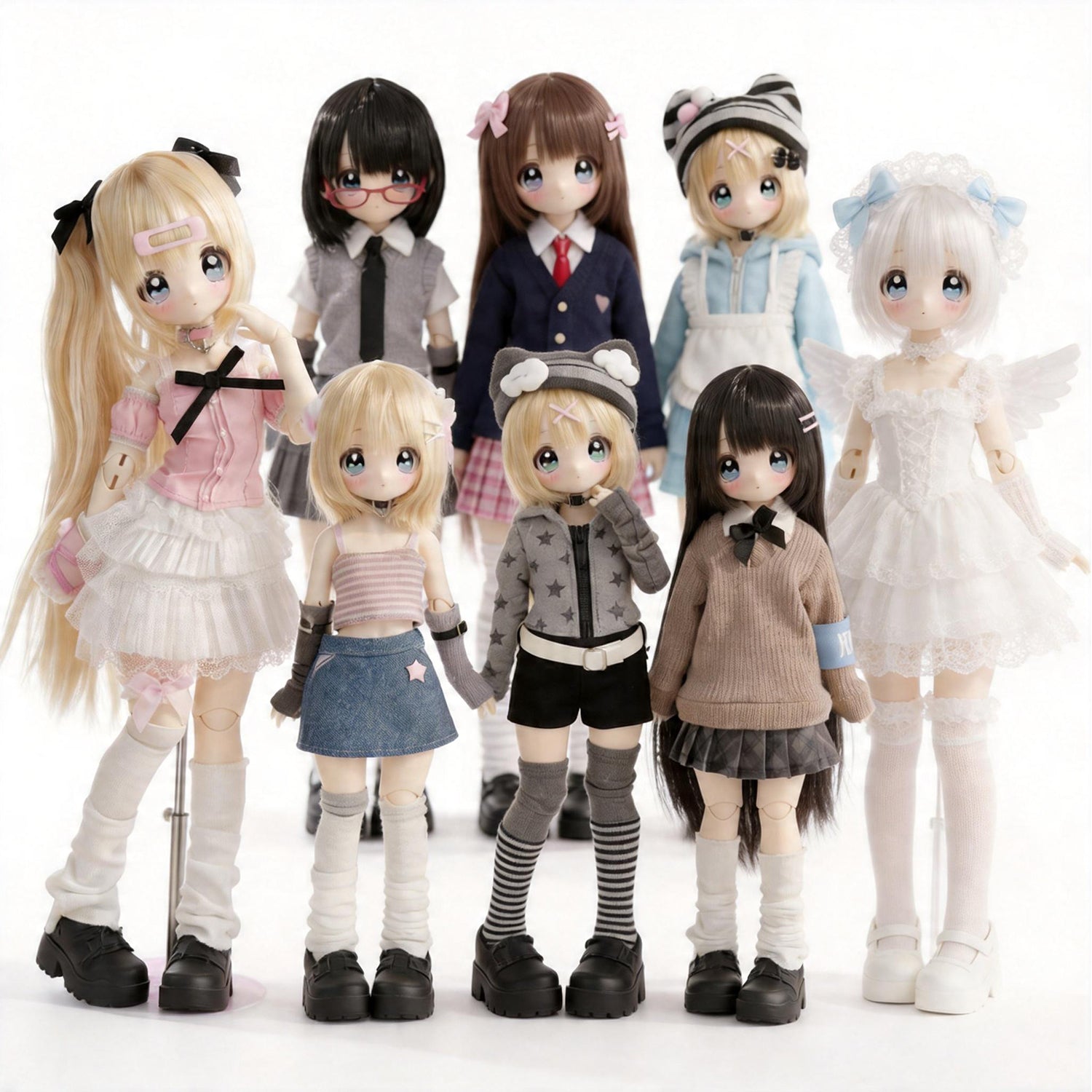 BJD Blind Box Don’t Touch My Straight Bangs Special 1/6 Action Figure Birthday Gifts for Girls -Perfect New Year Gift, Unique HolidayHome & Office Decorations
