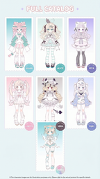 SugaryGirls 1/8 BJD Plush Blind Box Cute Anime Vinyl Plushies Collectible Birthday Gifts for Girls SugaryGirls MJD Blind Box