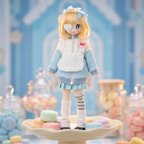 BJD Blind Box Don’t Touch My Straight Bangs Special 1/6 Action Figure Birthday Gifts for Girls -Perfect New Year Gift, Unique HolidayHome & Office Decorations