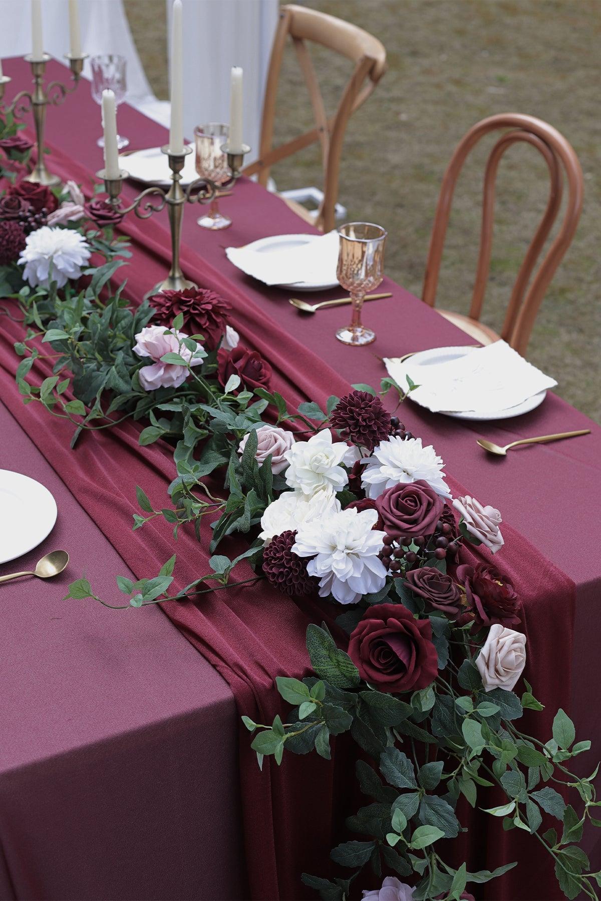 6ft Flower Garland in Romantic Marsala