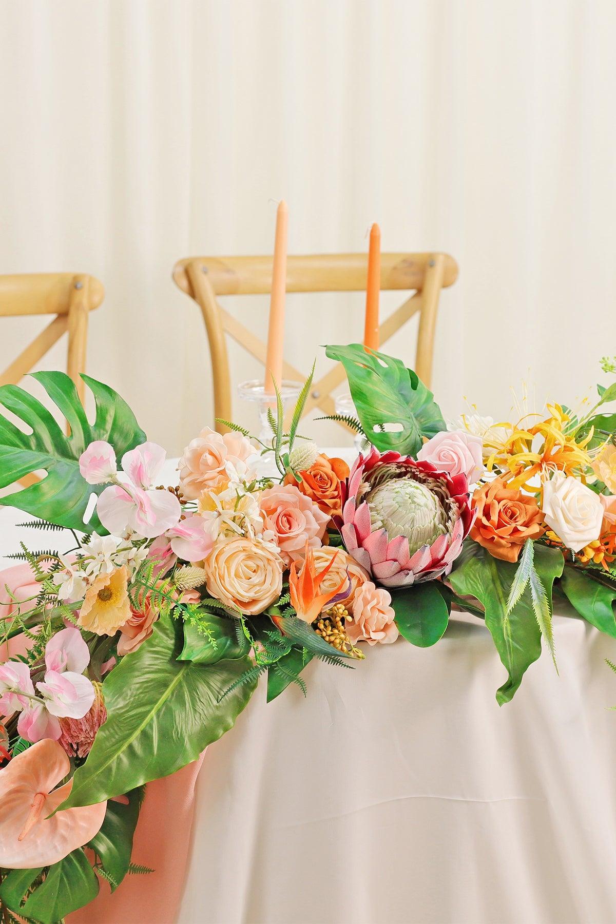 6ft Flower Garland in Tropical Pink & Cream