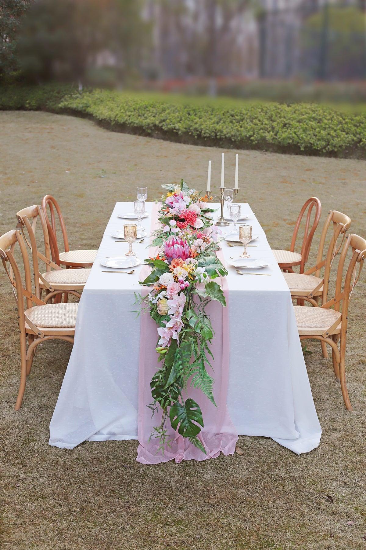 6ft Flower Garland in Tropical Pink & Cream