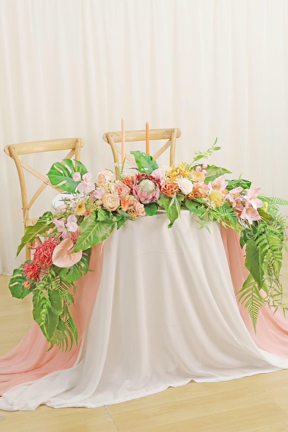 6ft Flower Garland in Tropical Pink & Cream
