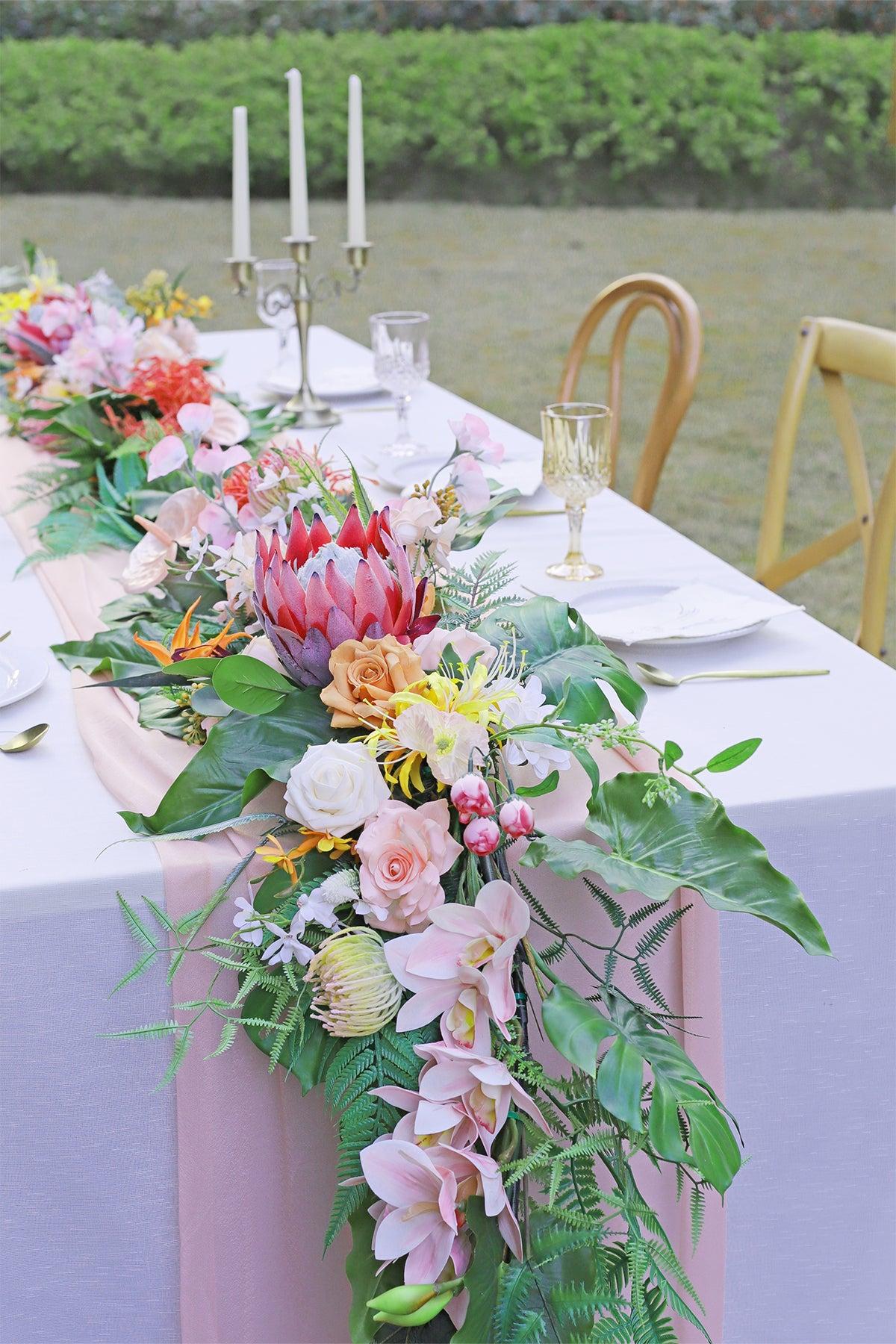 6ft Flower Garland in Tropical Pink & Cream