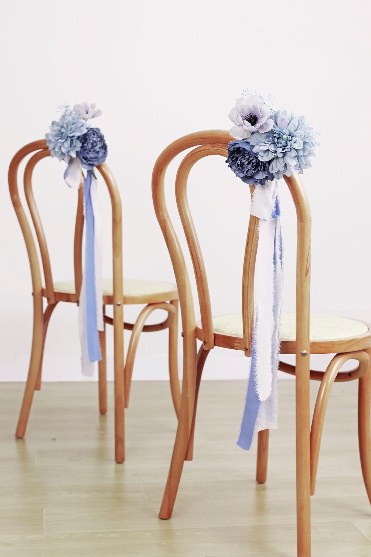 Aisle & Chair Decor in Dusty Blue & Navy