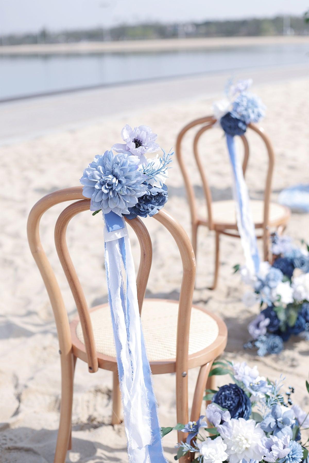 Aisle & Chair Decor in Dusty Blue & Navy