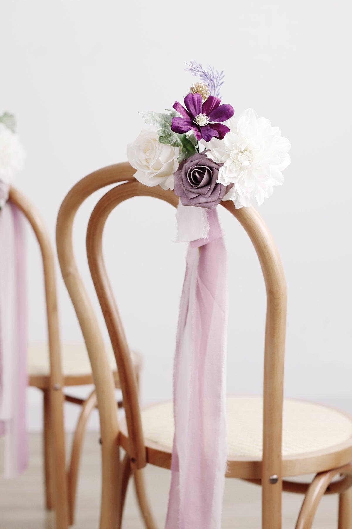 Aisle & Chair Decor in Lilac & Gold