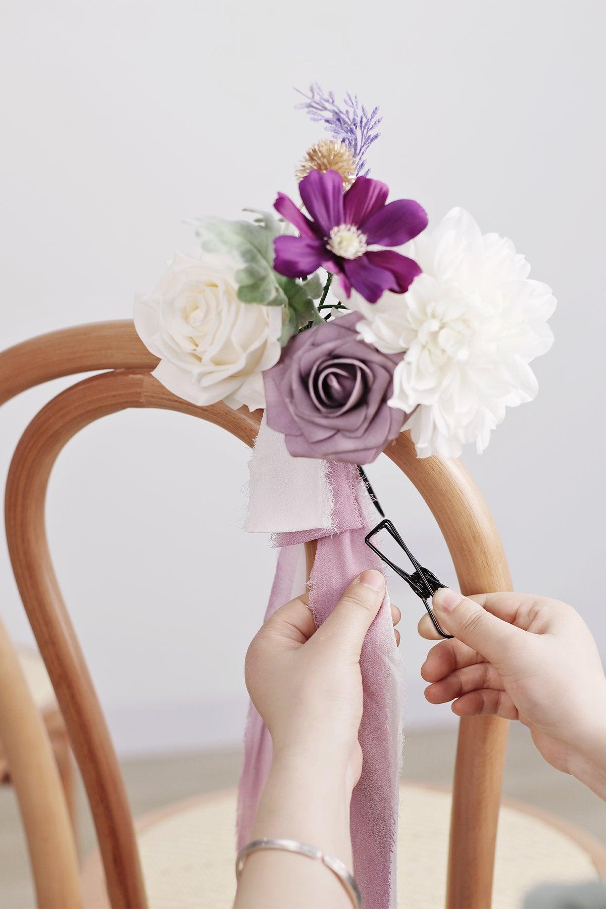 Aisle & Chair Decor in Lilac & Gold