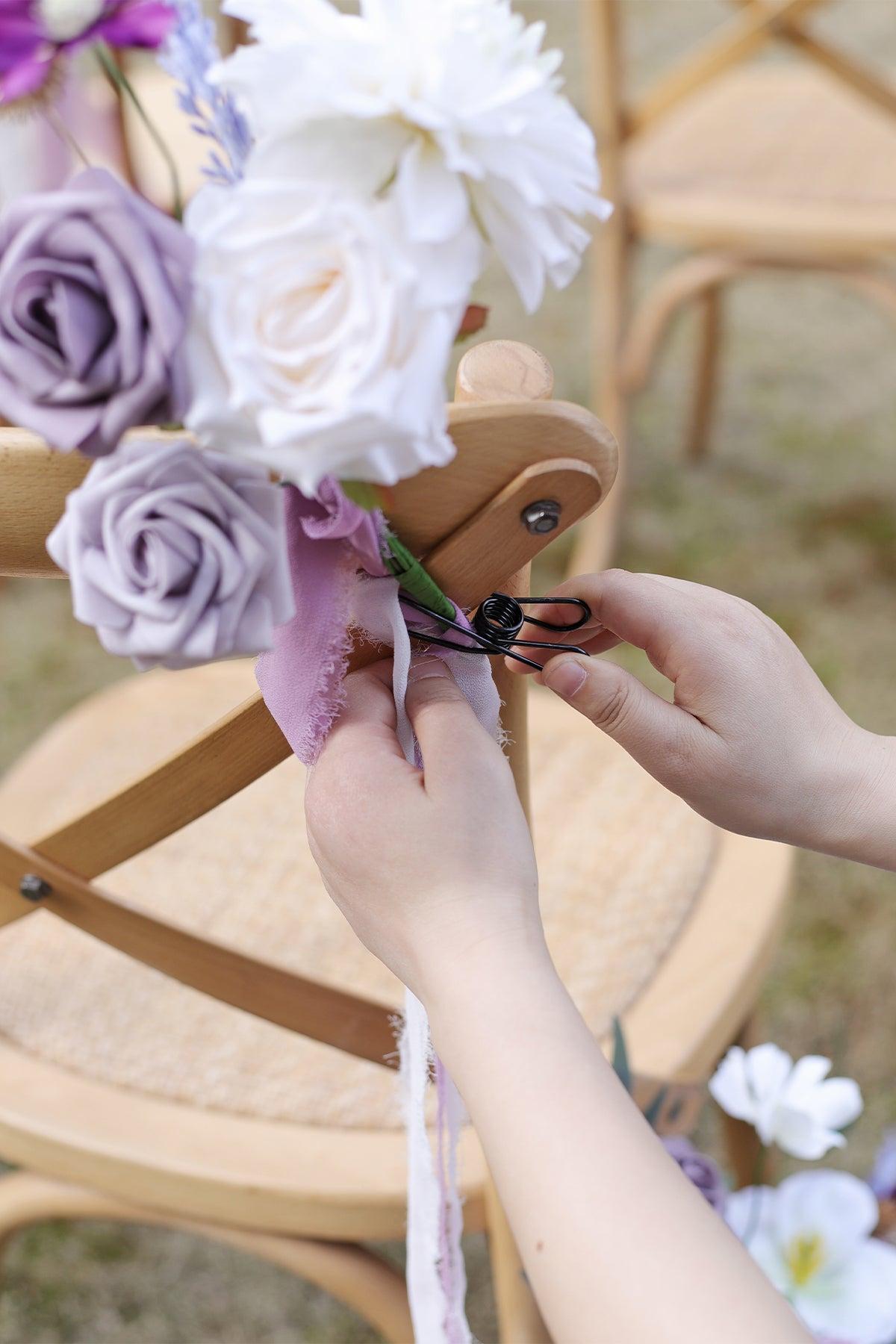 Aisle & Chair Decor in Lilac & Gold