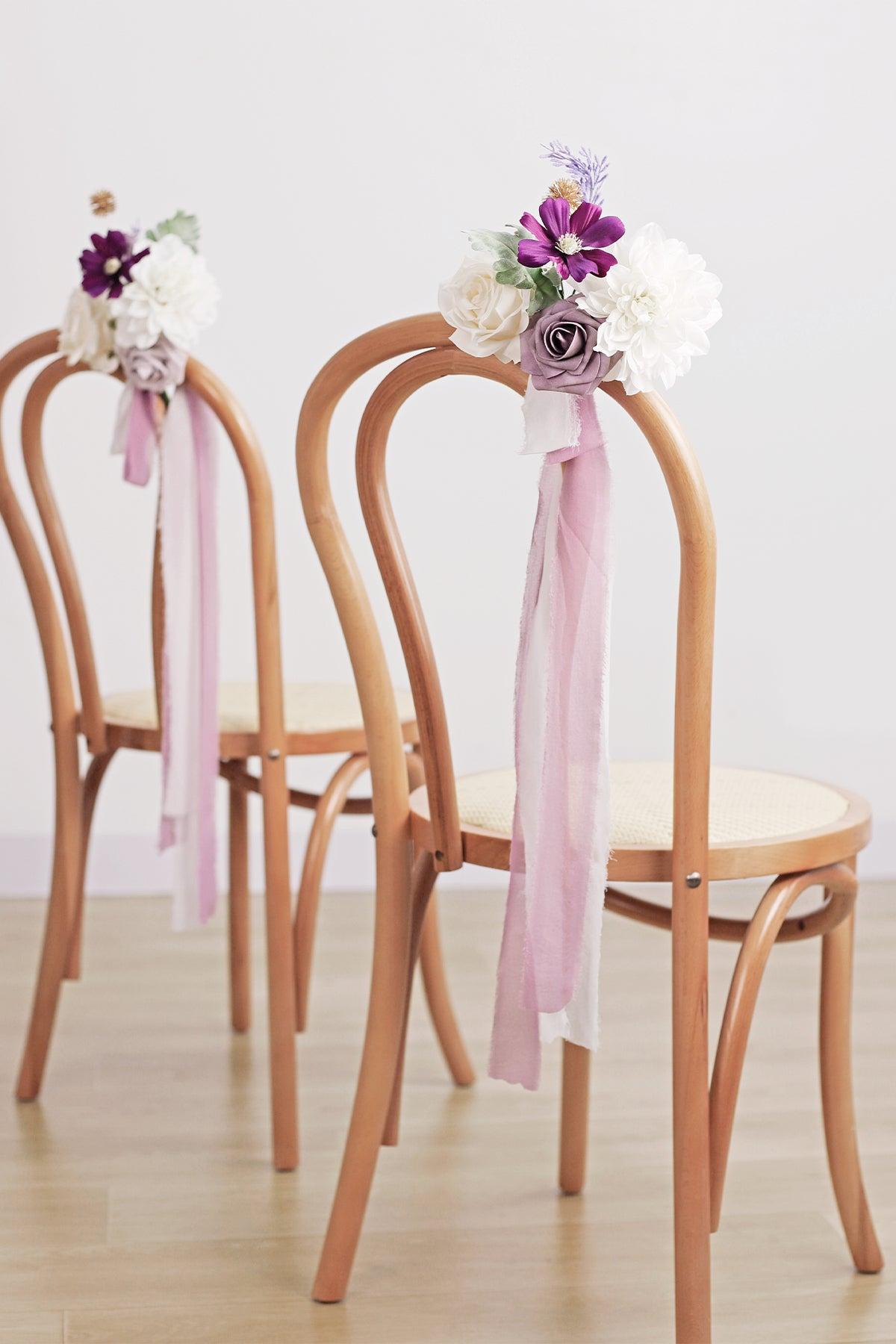 Aisle & Chair Decor in Lilac & Gold