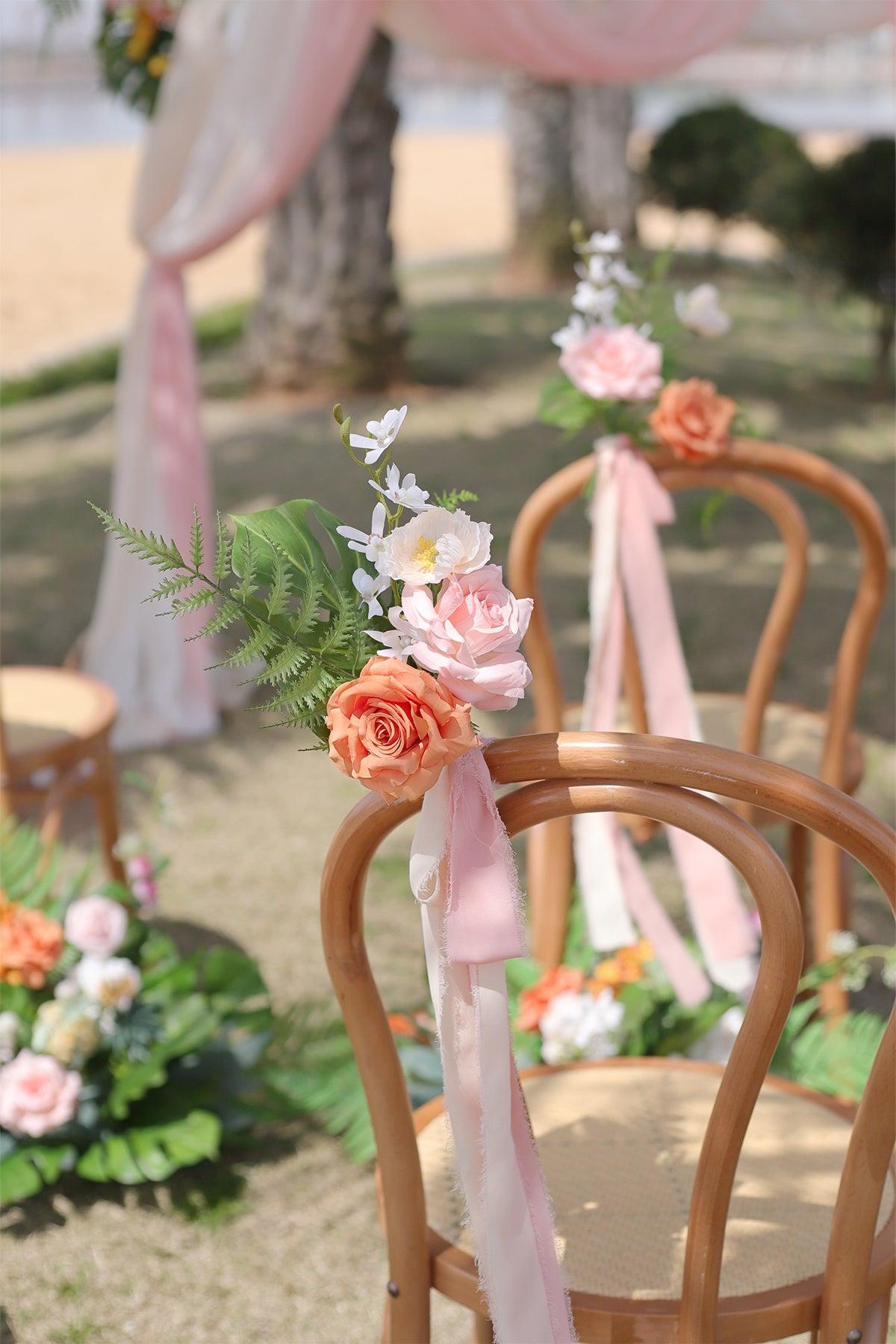 Aisle & Chair Decor in Tropical Pink & Cream