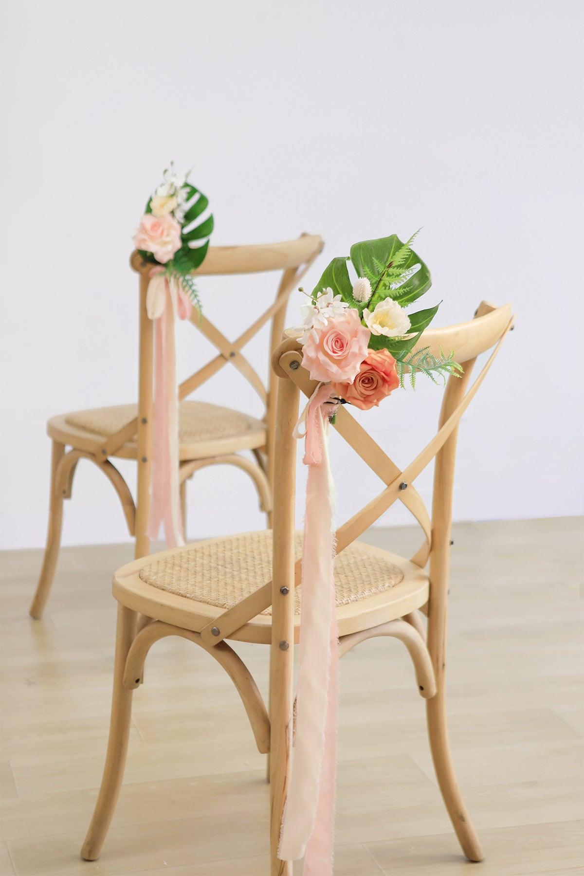 Aisle & Chair Decor in Tropical Pink & Cream