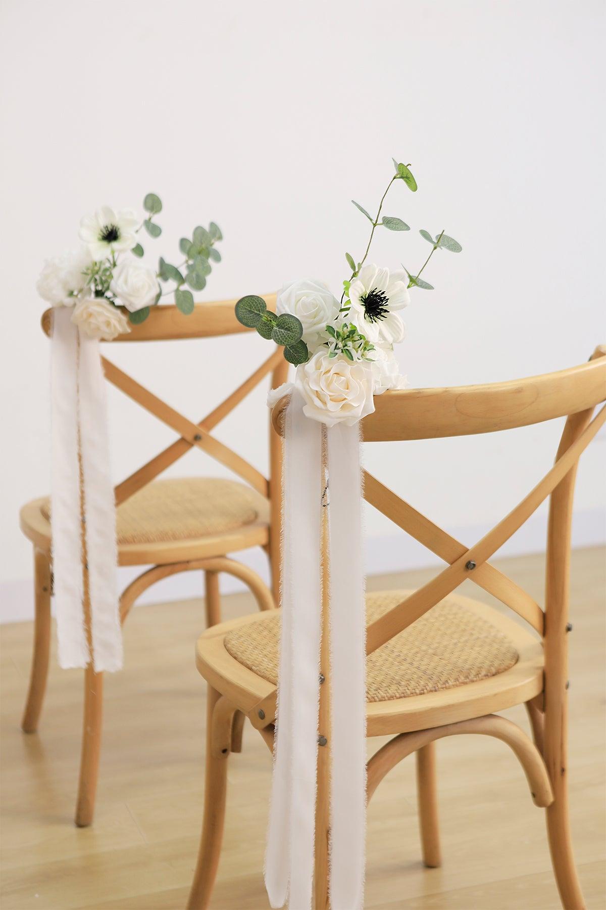 Aisle & Chair Decor in White & Beige