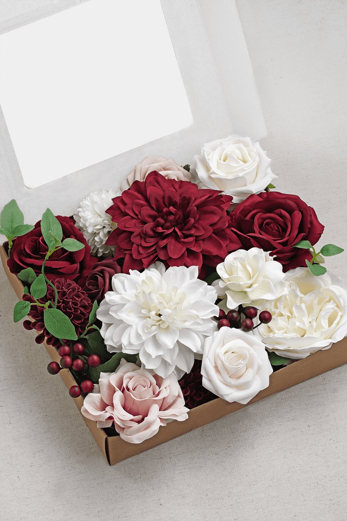 DIY Designer Flower Boxes in Romantic Marsala - B