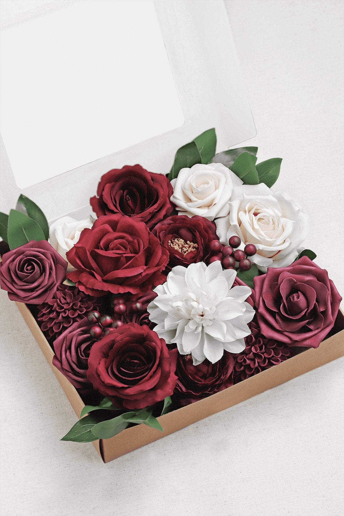 DIY Designer Flower Boxes in Romantic Marsala - C