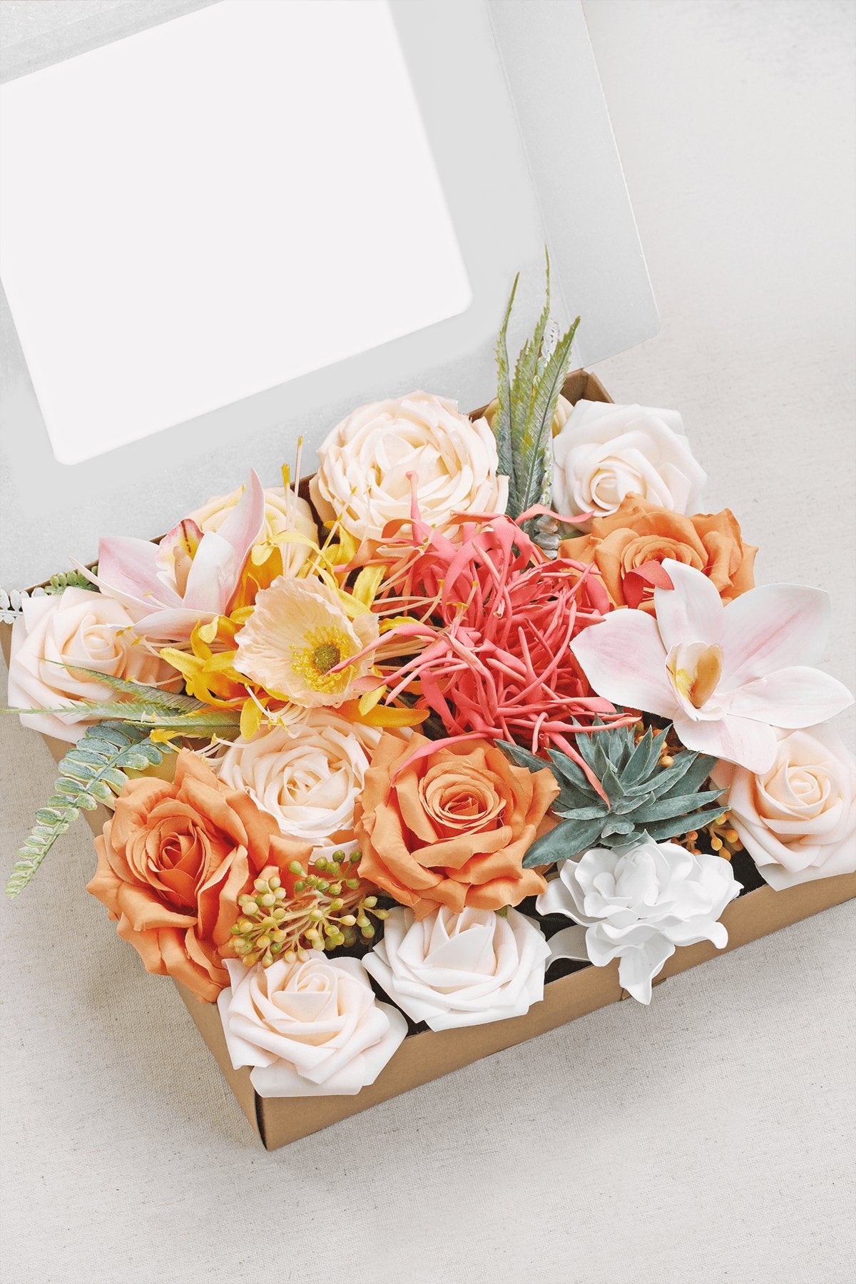 DIY Designer Flower Boxes in Tropical Pink & Cream