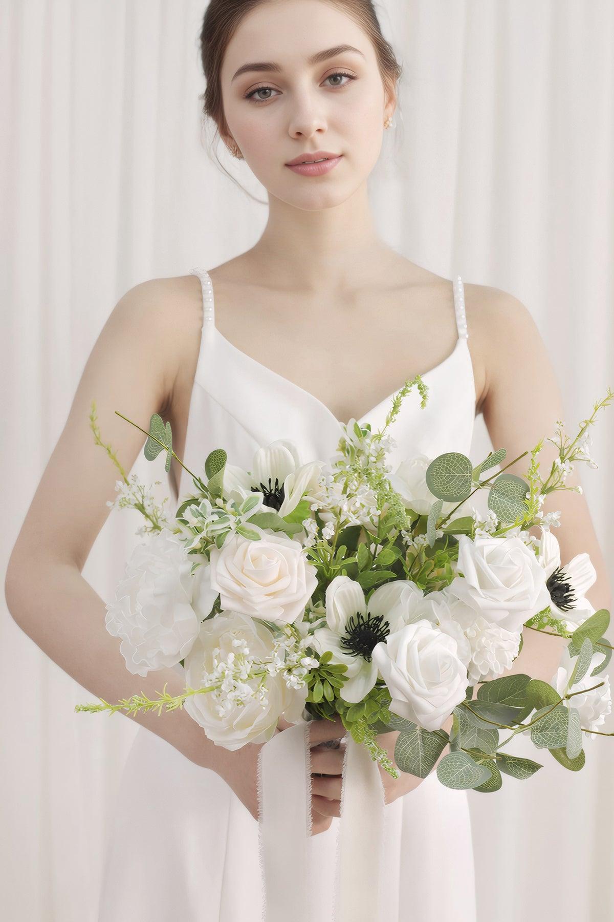 DIY Designer Flower Boxes in White & Beige